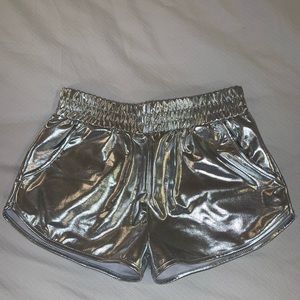 Silver Booty Shorts